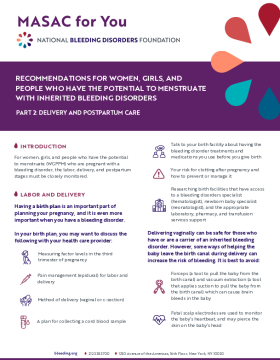 MASAC For You: Delivery and Postpartum Care